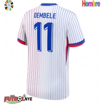 Camiseta Francia Ousmane Dembele #11 Visitante Equipación Eurocopa 2024 manga corta